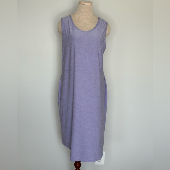 Duluth Trading Armachillo Cooling Sleeveless Dress Lavender Purple Size Large - Picture 1 of 7